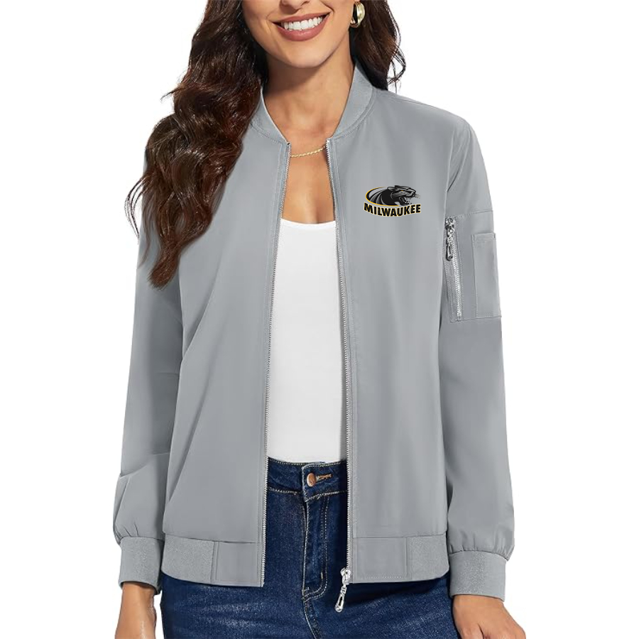 Women's Wisconsin Milwaukee Panthers Premium Bomber Jacket Outerwear